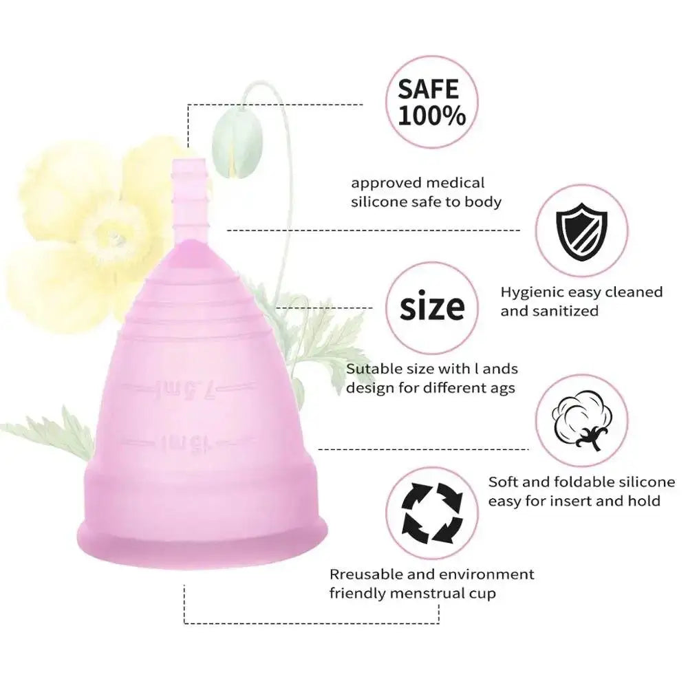 Medical Menstrual Cup Sterilizer Copa Menstral Silicone Period Cup Women Lady Cup Sterilizing for Women Feminine Hygiene