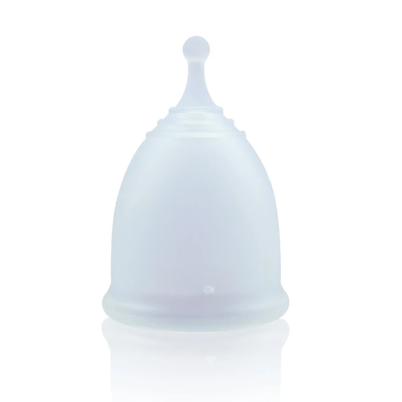 Feminy Menstrual Cup L - Medical Grade Silicone Soft Vaginal Tampon for Women Period Cup Certified Safe for Female Hygiene