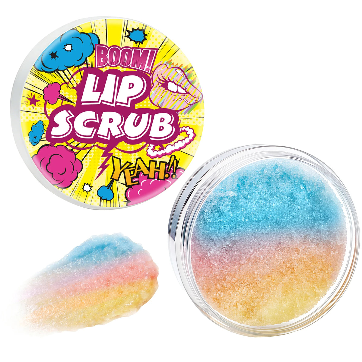 ZaiDoc 2Psc Lip Scrub Exfoliator Smooth Hydrate Dry Chapped Lips Gentle Lip Care Set with Moisturizing Formula 22g Each