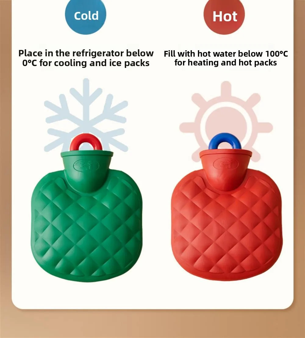 350/800ML Hot Water Bottles Bag Water-filling Hot-water Bag for Female Warm Belly Hands and Feet Keep Hand Warmer Hot WaterBag