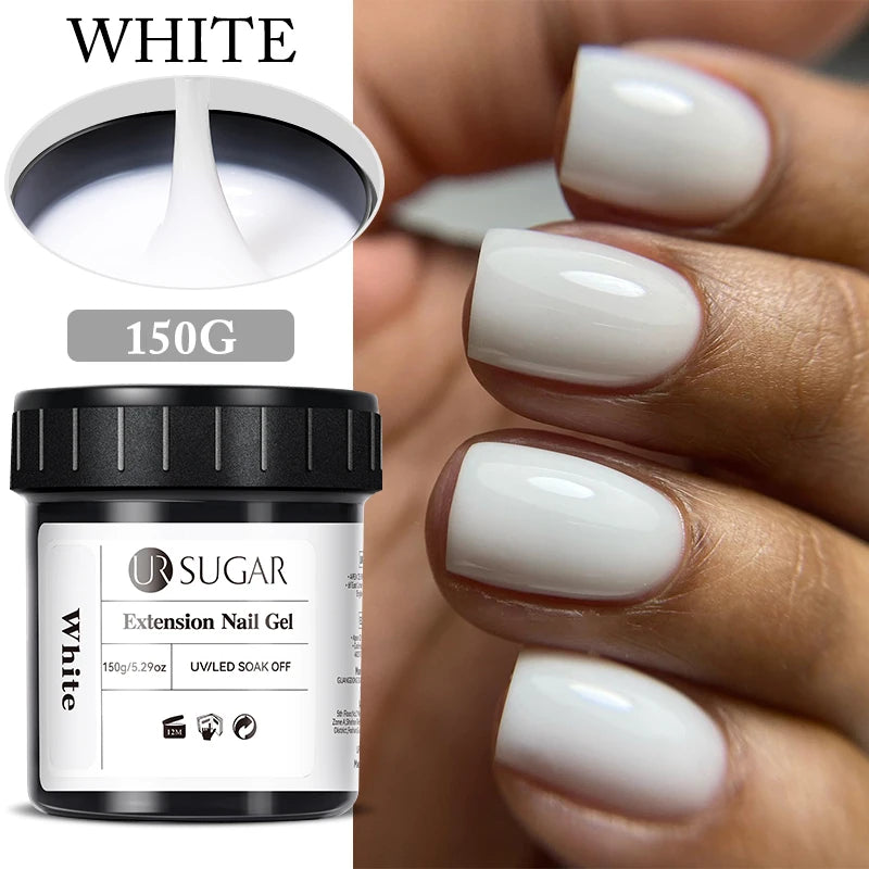 UR SUGAR 150g Extension Jelly Nude Pink Rose Red Quick Extension Gel Nail Polish Nail Extension UV LED Manicure Soak Off