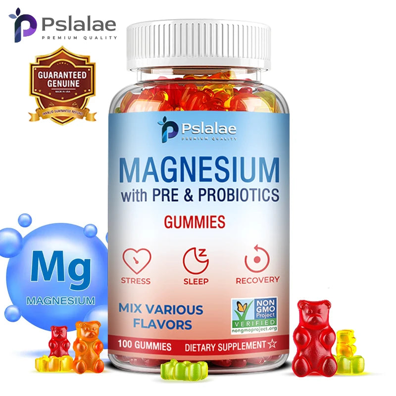 Magnesium Citrate Gummies - Supports Sleep, Heart Health, Bones and Muscles, Relaxation & Digestion