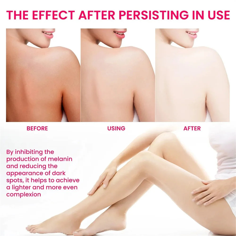 Body Whitening Cream Arms Thighs Underarm Knees Whitening Essence Cream Brighten Moisturizing Body Korean Skin Care Products New
