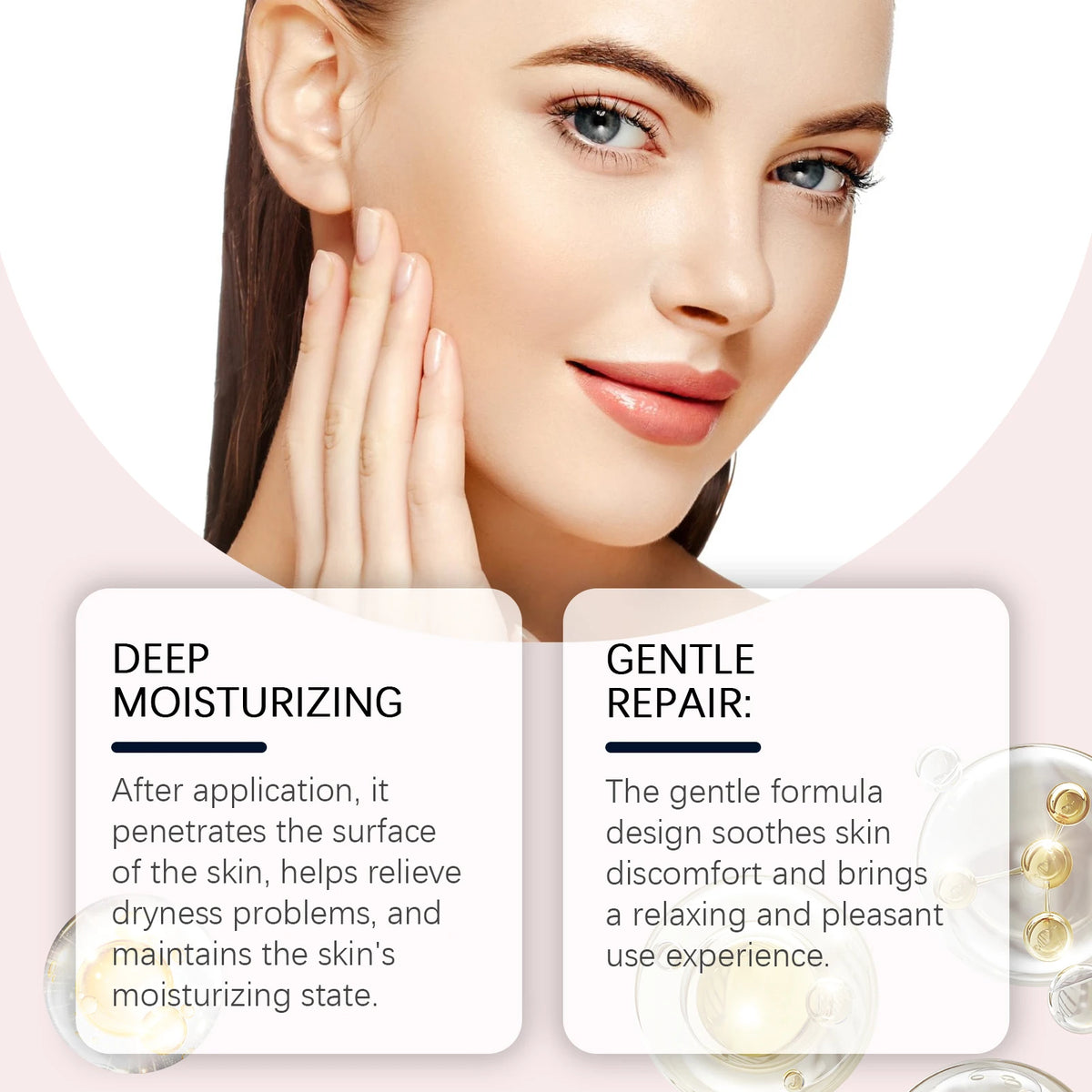 PDRN Pink Collagen Face Serum Skin Oil Control Lasting Moisturizing Facial Cream Skin Care Gel Lightweight Non-Greasy Cream