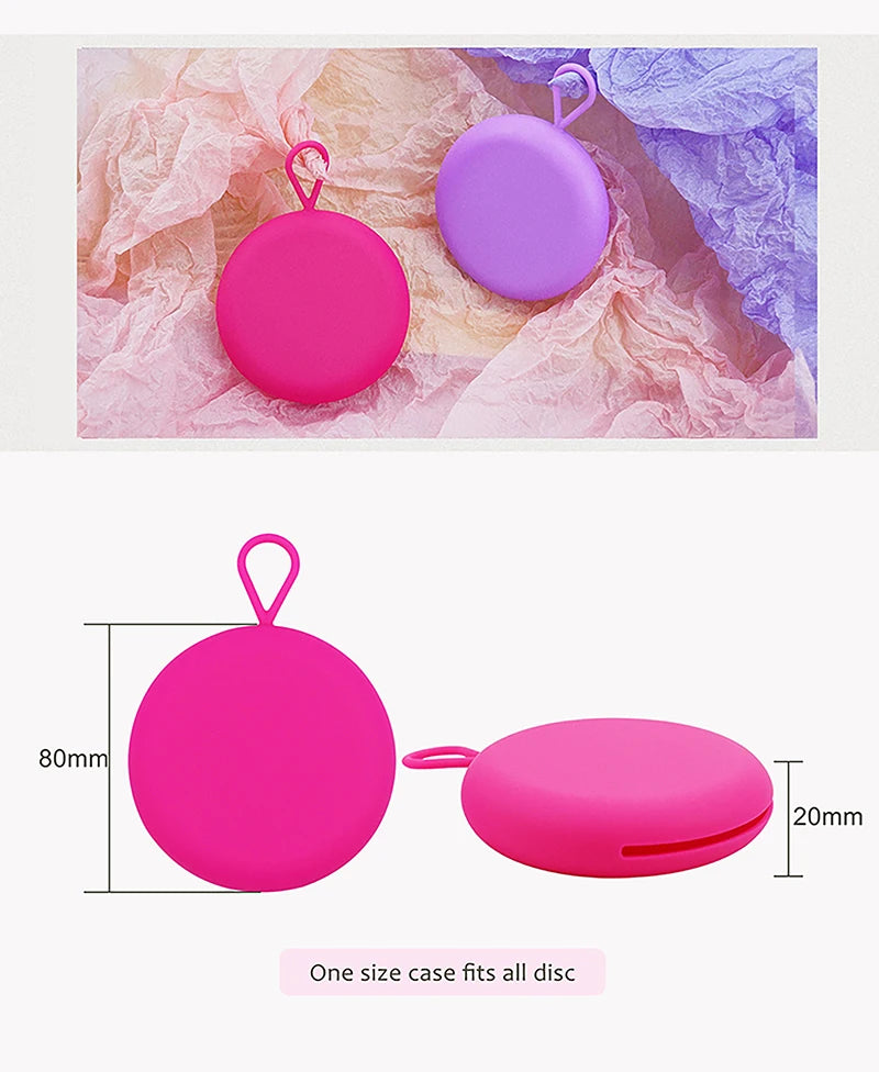 Menstrual Disc Menstrual Cup Set With Electric Sterilizer Storage Case Medical Silicone Period Female Health Care Products