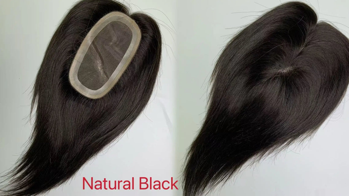 MONO Base Hair Toppers 3*5inch Women Toupee Invisible Free Part Hair Toppers Hair Extension