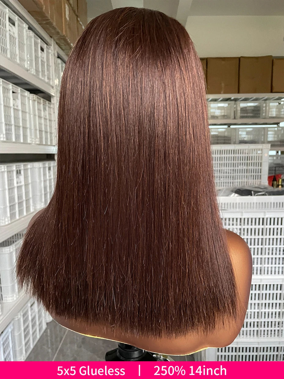 20 22 24 Inch 5x5 Transparent Bone Straight #2 Color 13x4 13x6 Lace Frontal Wig 250 Density Vietnamese Human Hair Wigs For Women