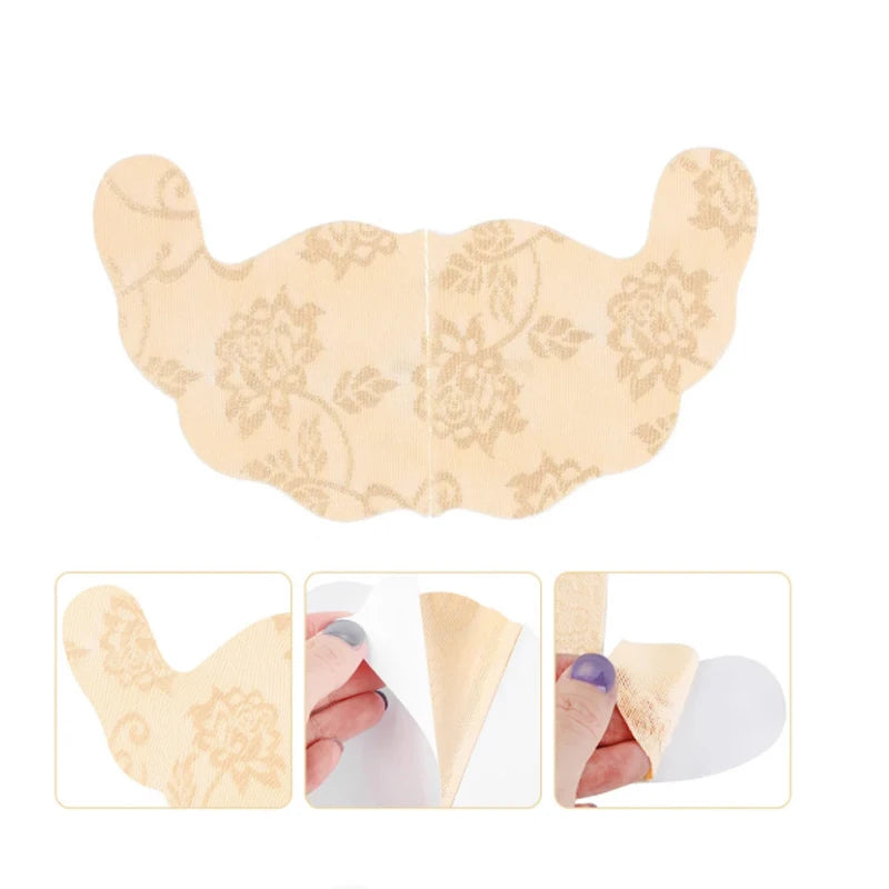 2/4 Pairs Lace U Shaped Breast Lift Tape Women Anti Sagging Adhesive Bra Pads Invisible Push Up Nipple Covers For Backless Dress