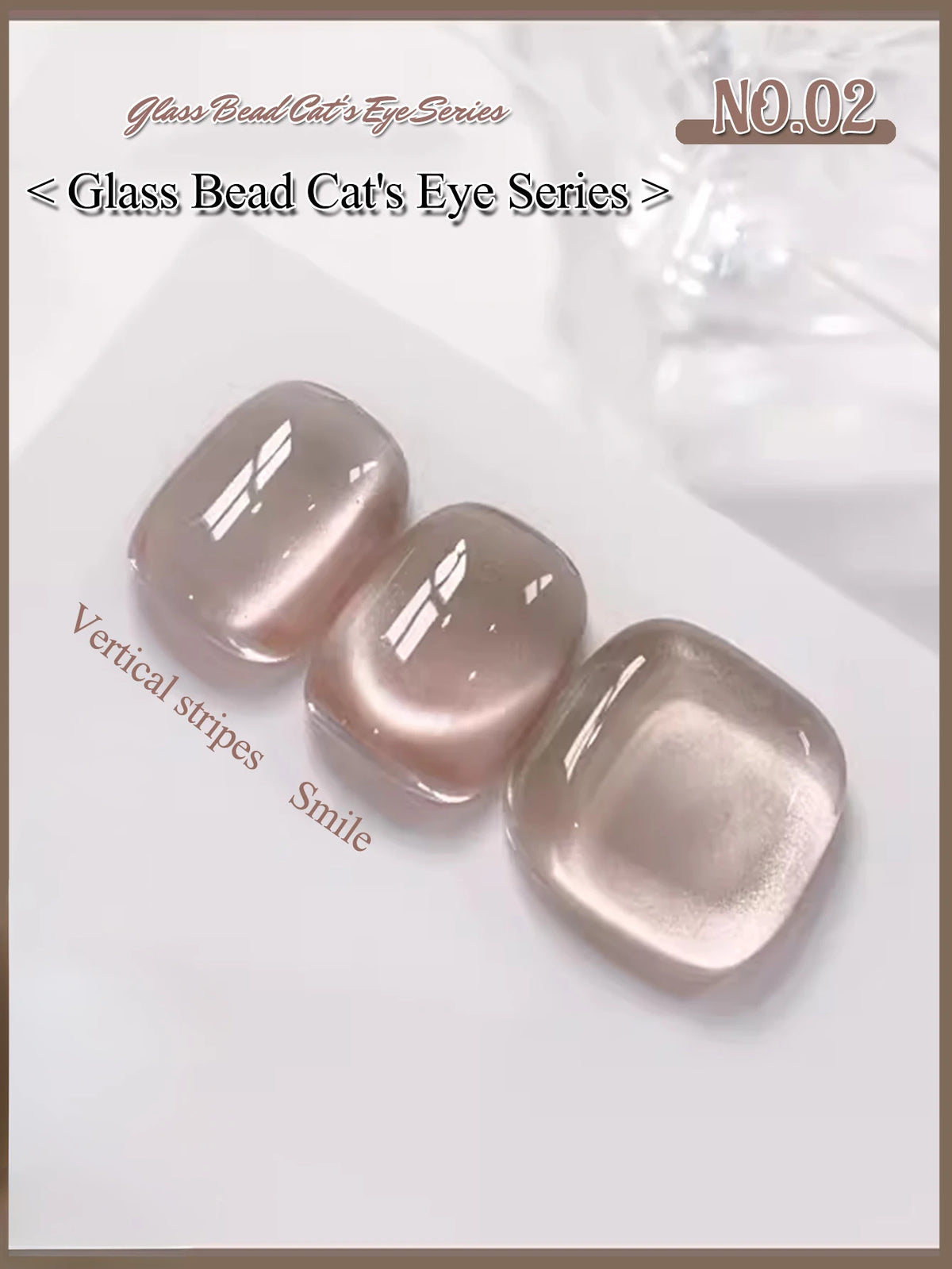 MN 10ML 1-16PCS Moonlight Ballet Magnet Cat Eye Nail Polish Gel Nude Pink Style With Gold Glass Beads Cat Eye Look Nail Polish