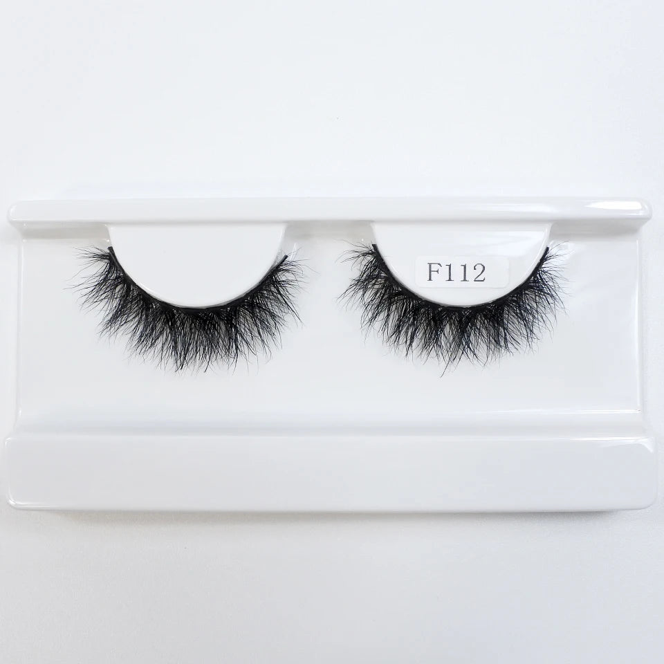 Natural Mink Lashes High Quality Fashion Classic Soft Full Strip Lashes Makeup 12mm Short Mink Eyelashes