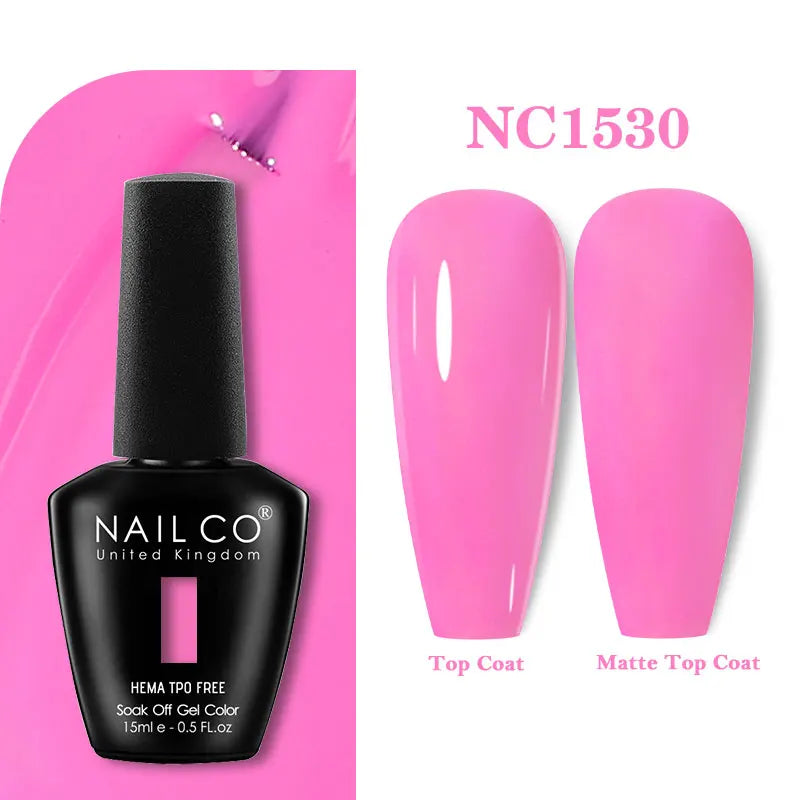 NAILCO 15ml TPO-Free Nail Gel Polish Vernis Semi Permanent Nails Art Manicure Design Hybrid Remover Gel Top Coat Ongle Gel UV