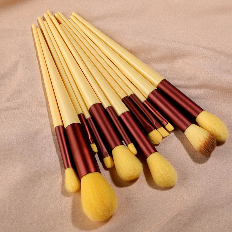 13pcs Makeup Brushes Set Eye Shadow Foundation Women Cosmetic Brush Eyeshadow Blush Beauty Soft Make Up Tools Bag