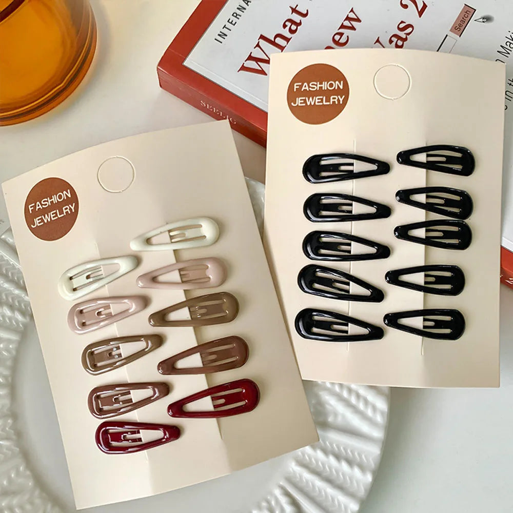 10pcs/bag Girls Mini Hair Clips Hair Pins BB Hairpins Colorful Metal Barrettes for Baby Children Women Girls Styling Accessories