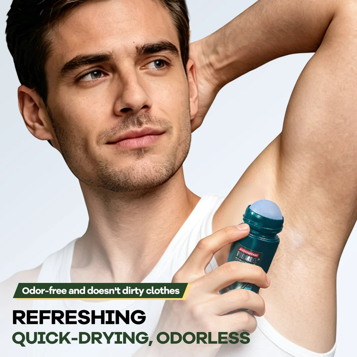 48H Men Antiperspirant Deodorant, Motion-Activated Anti-Perspirant Roll On, Anti-Stain Refreshing Body Odor Remover, 4 Scents f
