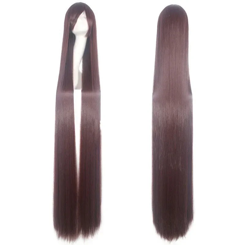 100cm Colourful Wig Long Staight Cosplay Anime Costume Party Wigs Synthetic Heat Resistant Wig