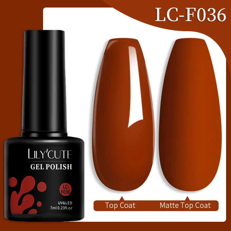 LILYCUTE 7ml Top Coat Function Gel Nail Polish Semi-permanent Soak off Reinforcement Base Gel For Nails Tools Gel Varnish