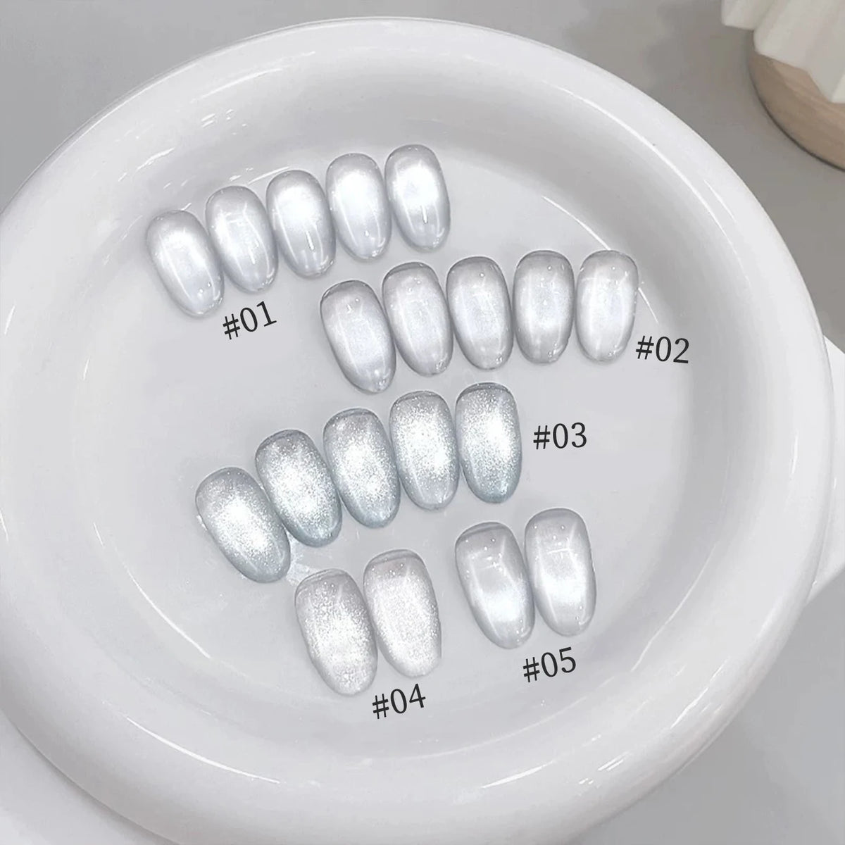MN 12ML Autumn And Winter Ice Transparent Jelly Boiled Water Cat Eye Gel Nail Polish Perfect For Christmas Halloween White Nail
