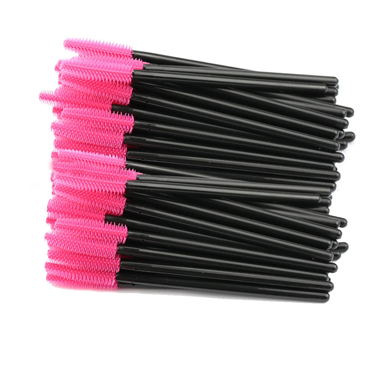 25/50pcs Eyelash Brush Silicone Gel Mascara Wands Applicator Eyelashes Spoolies Brushes For Lash Extension Eyebrows Accessories