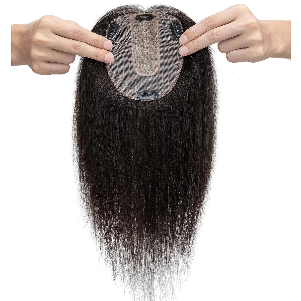 Silk Base Women Toupee Human Hair Wig 12x13cm 100% Brazilian Human Remy Hair System Silk Top Machine Made Women Topper Hairpiec