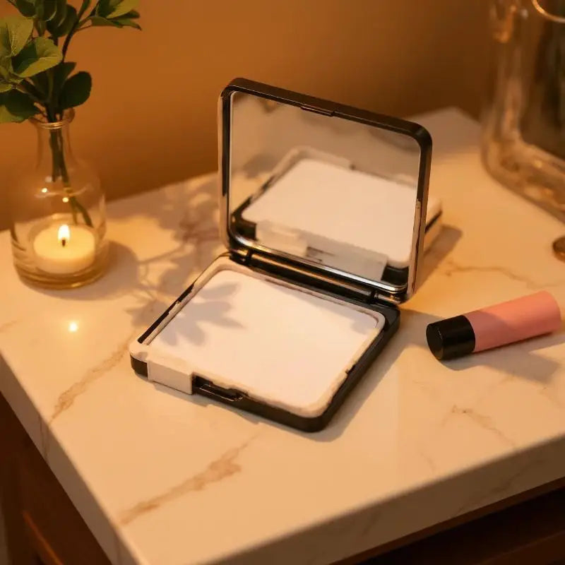 Rhinestone Compact Makeup Mirror Double Sided Foldable Portable HD Reflection for Daily Makeup Touch Up Travel Gift