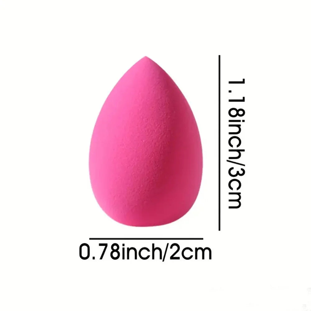 5/15pcs Mini Makeup Sponge Wet&Dry Dual-use Beauty Sponge Pink Slanted Droplet Shaped Makeup Powder Puff Beauty Tools
