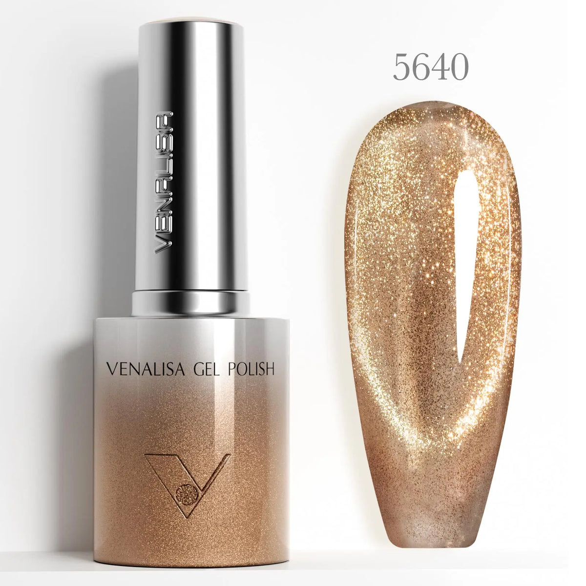 VENALISA 60 Colors TPO/HEMA FREE Glitter Gel Cat Eye Gel Nail Polish UV/LED Soak-Off Gel Polish Manicure DIY Nail Art Christmas