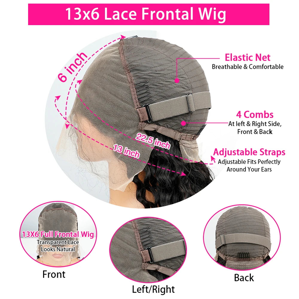 Human Hair Wigs 613 Blonde Colored Straight Short Bob 220% Density 13x6 Full Frontal HD Transparent Lace Pre-plucked 8-14 Inch
