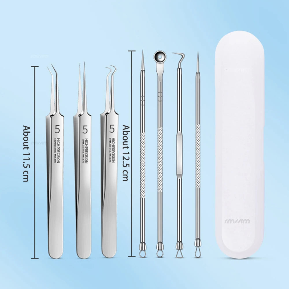 German Ultra-fine No. 5 Cell Pimples Blackhead Clip Tweezers Beauty Salon Special Facial Pore Cleaning Acne Wart Skin Care Tools