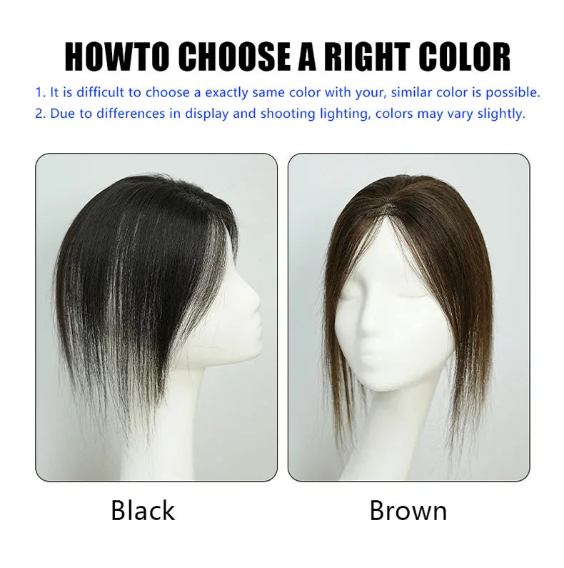 100% Human Hair 7X10cm Butterfly Hairnet Extensions Improve Hair Volume Hair Topper Wig Piece Swiss Lace Pieces Wigs for Women