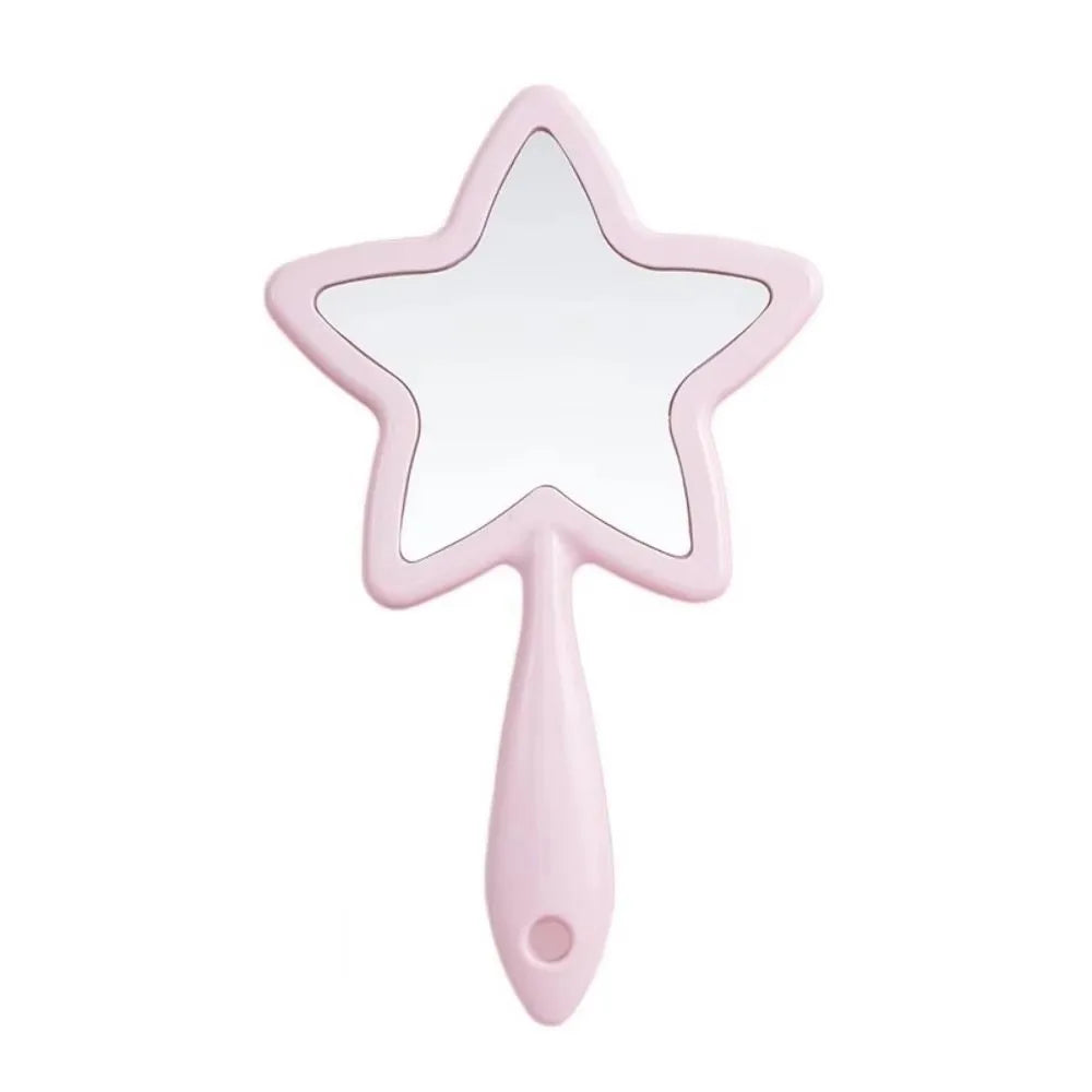 New Single-sided Handheld Mirror High-definition Portable Make-up Mirror Hanging Hole Wall Mountable Dental Mirrors Gift